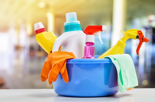 Commercial cleaning team maintaining an office space in Bow