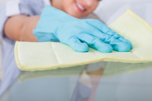 Professional commercial carpet cleaning in a Bow office space