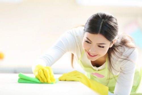 Deep cleaning of a high-traffic commercial carpet area in Bow